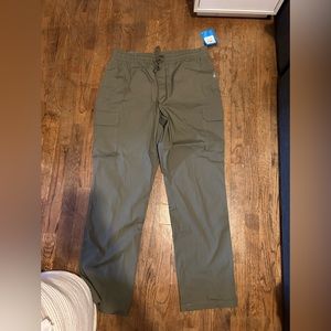 Columbia army greeen straight leg cargo pants men’s size large regular fit